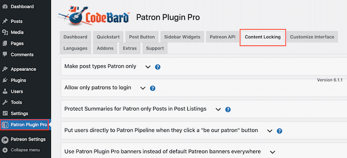 Restringindo conteúdo no WordPress para membros do Patreon Restricting content in WordPress to Patreon members