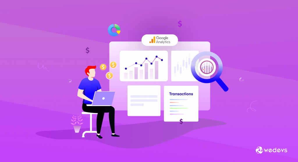 Uma ilustração do rastreamento de comércio eletrônico do Google Analytics