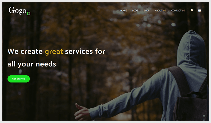 2023년 SaaS 앱 회사 웹사이트를 위한 14가지 최고의 WordPress 테마 8 Marketing-Services-gogo-image