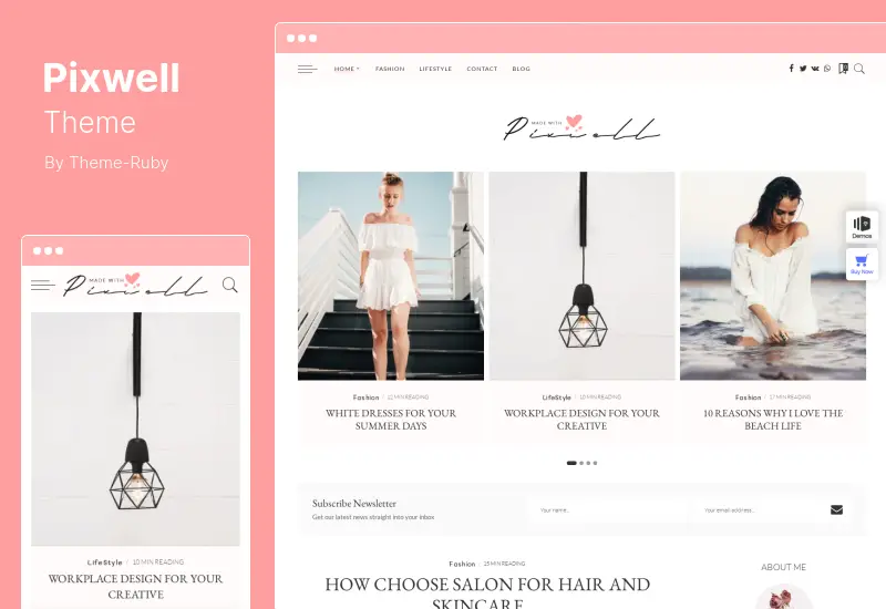 Tema Pixwell - Tema WordPress de Revista Moderna