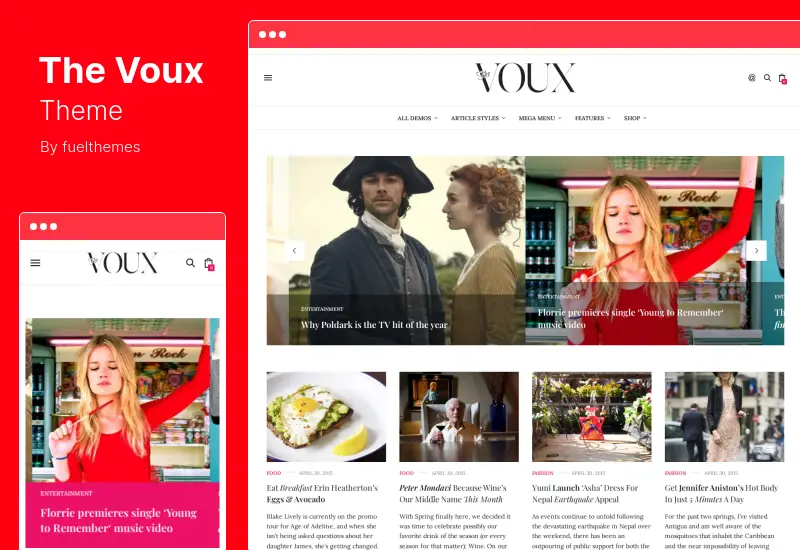 The Voux Theme - Um Tema WordPress de Revista Abrangente