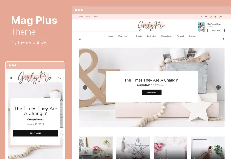 Tema MagPlus - Blog, Revista Elementor WordPress Theme