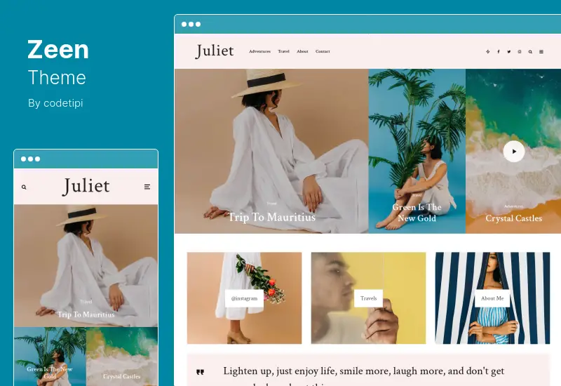 Tema Zeen - Tema WordPress de Blog de Notícias de Revista de Jornal