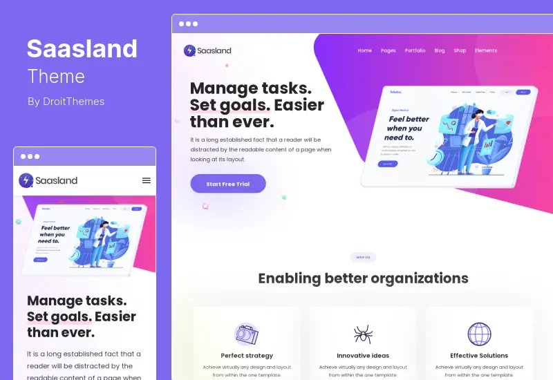 Tema Saasland - Tema WordPress multiuso per Saas Startup