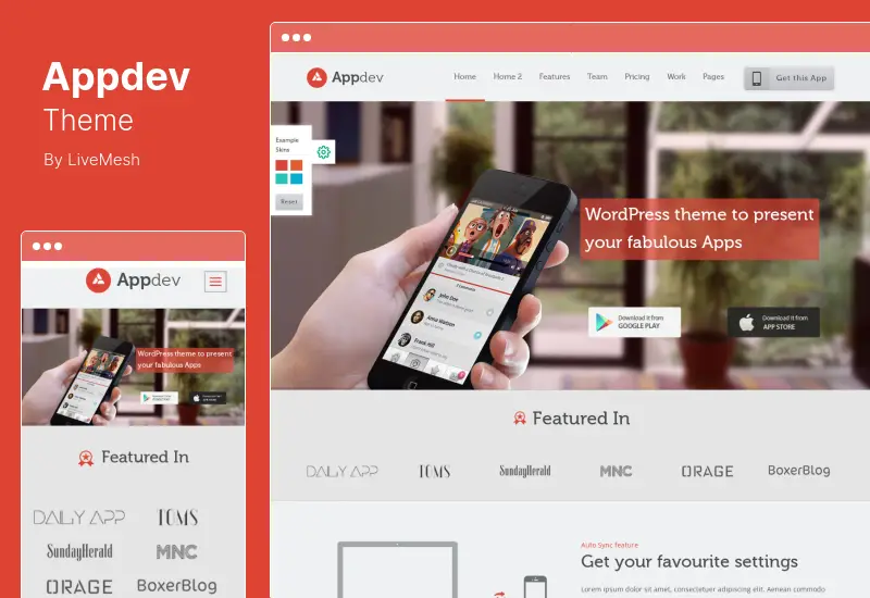 Tema Appdev - Tema WordPress per vetrina di app mobili