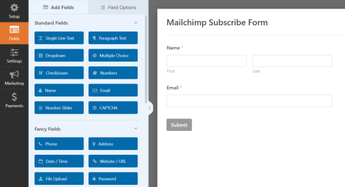 Ajouter des champs de formulaire personnalisés Add custom form fields