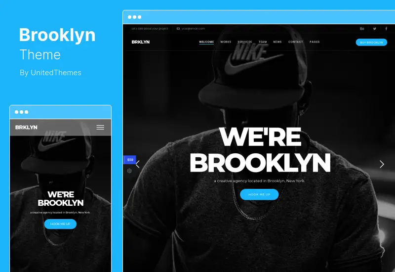 Tema Brooklyn - Tema WordPress Responsif Serbaguna yang Kreatif