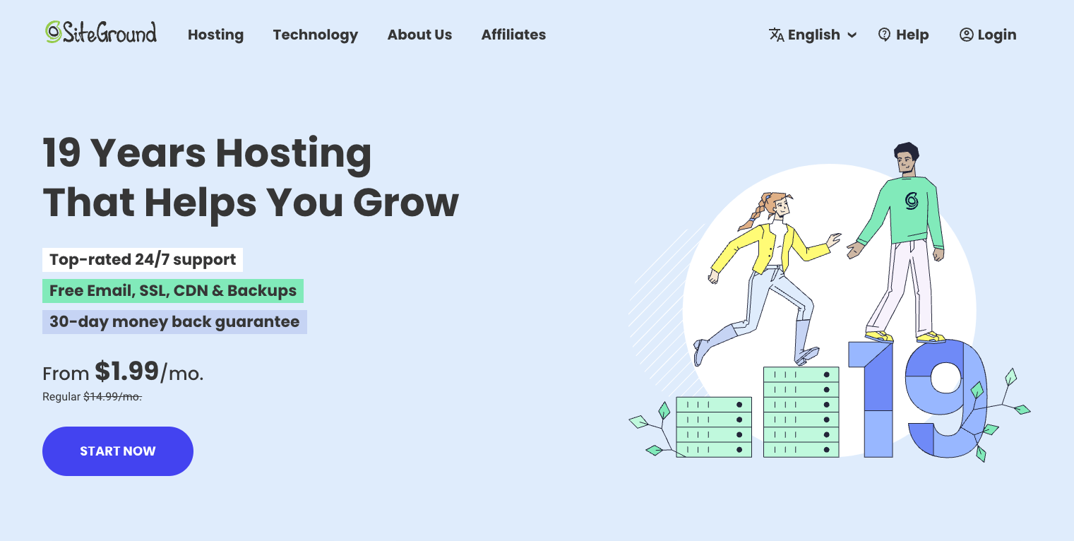 SiteGround to jedna z najlepszych alternatyw HostGator.