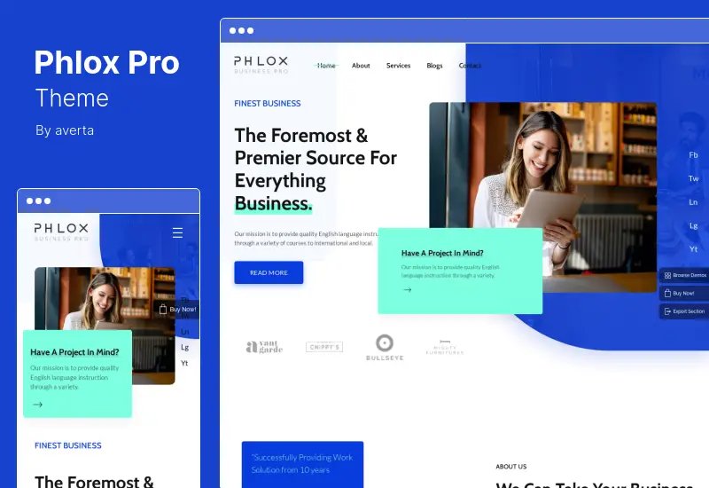 Thème Phlox Pro - Thème WordPress polyvalent Elementor