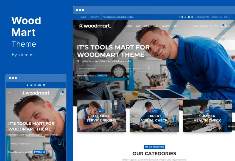 WoodMart テーマ - 多目的 WooCommerce テーマ