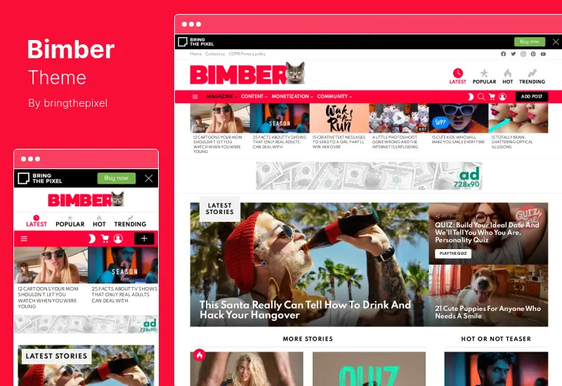 Tema Bimber - Tema WordPress Majalah Viral