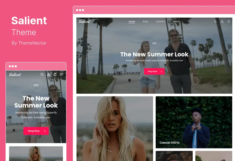 Salient Theme – Kreatives Mehrzweck-WooCommerce-Theme