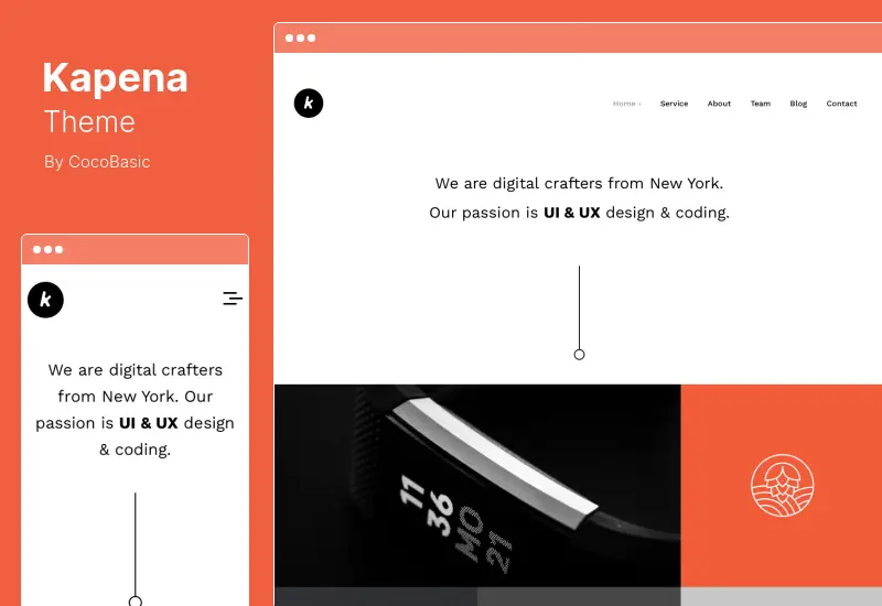 Kapena Teması - Minimal Portföy WordPress Teması