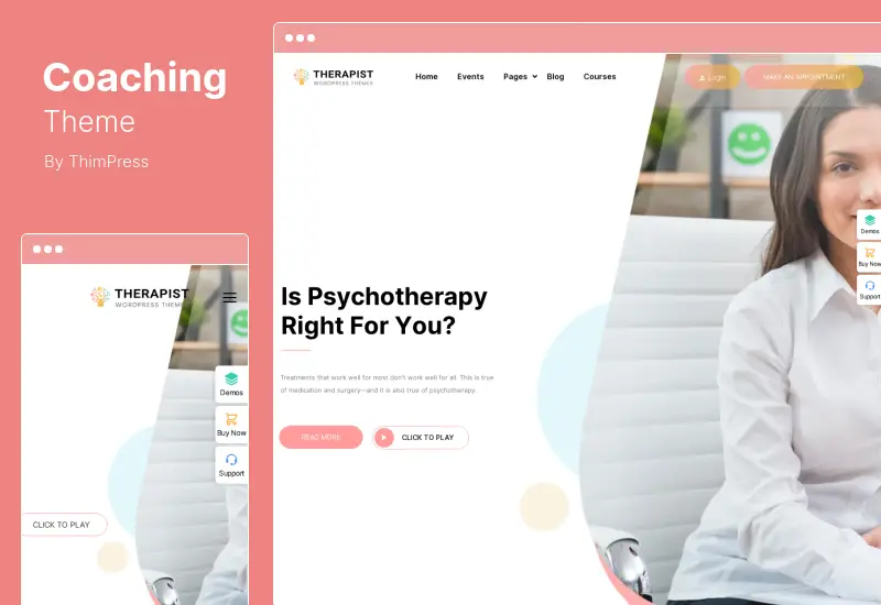 Coaching Theme - 생활 및 비즈니스 코치 WordPress Theme