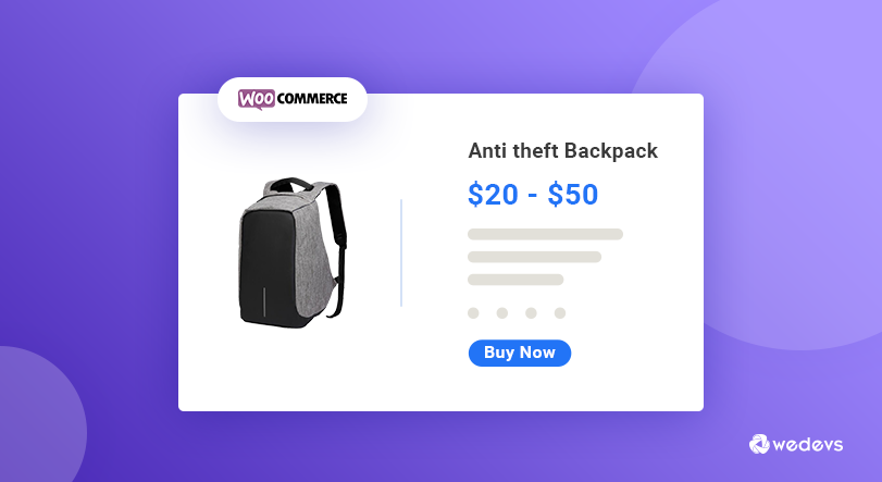 Prix ​​du produit variable WooCommerce