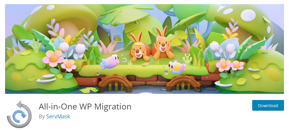 tudo em um migrações wp