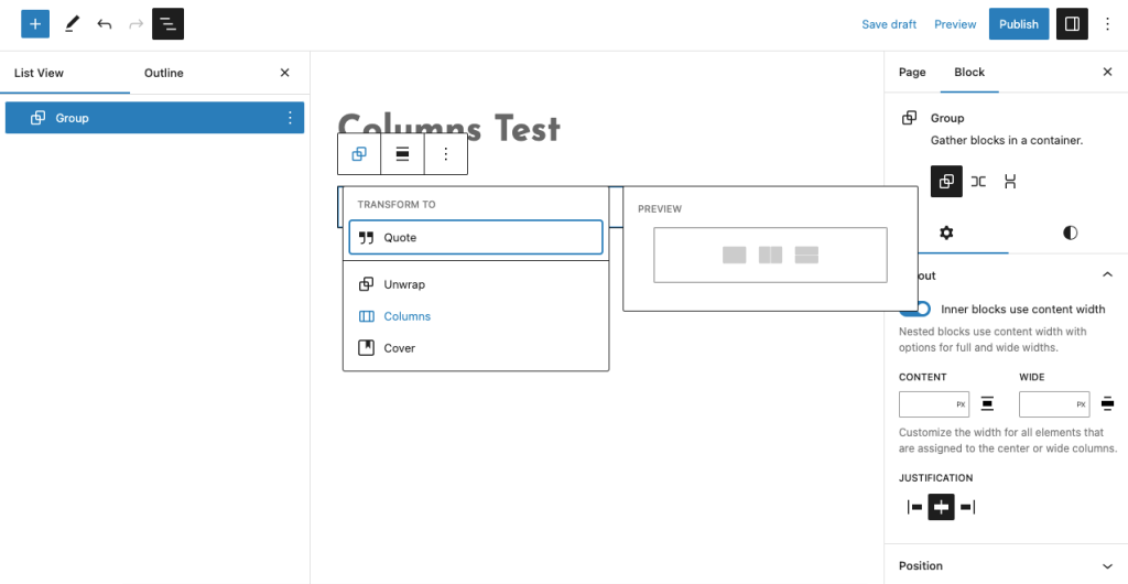 WordPress でコンテナから列に変換するにはどうすればよいですか? 4 How to convert from container to column in WordPress? 4