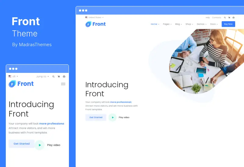 Front Theme - Tema WordPress Multiuso para Negócios