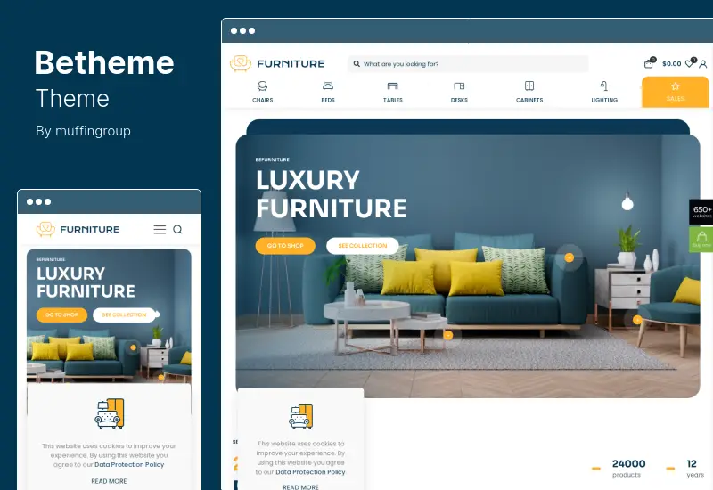 Betheme Theme - Tema multipropósito responsivo de WordPress y WooCommerce
