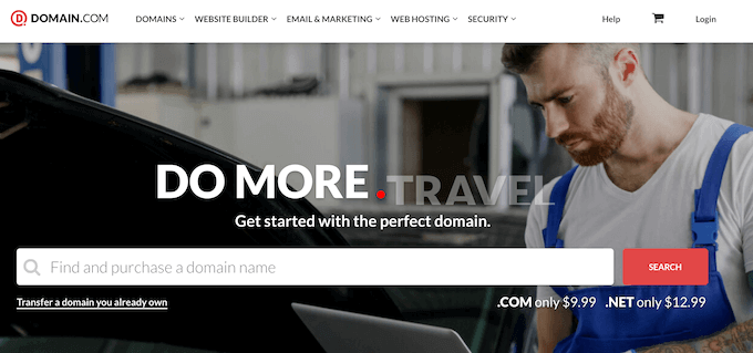 Регистратор домена Domain.com The Domain.com domain registrar