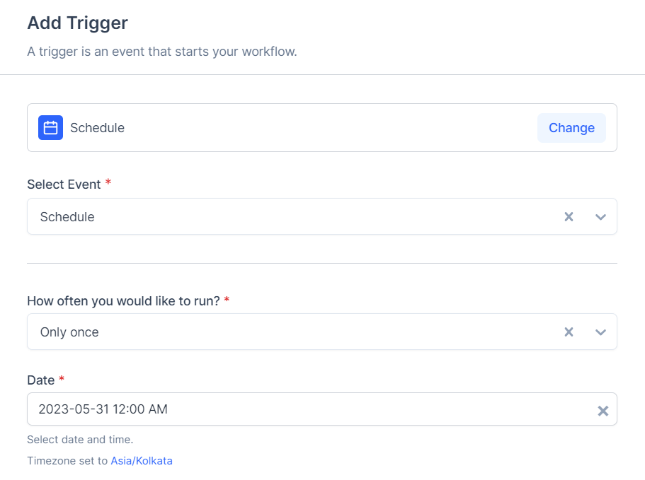 SureTriggers 일정 앱
