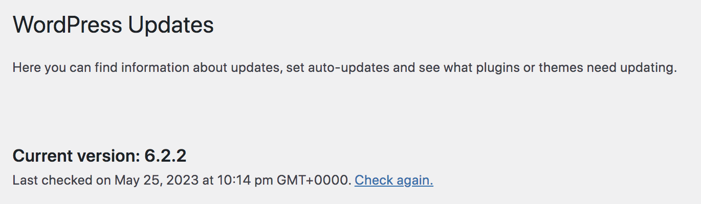notificación de que las actualizaciones automáticas están habilitadas