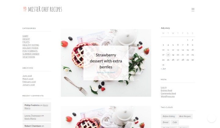 16 cele mai bune teme și șabloane WordPress pentru bloggeri și influenți culinare 2023 15