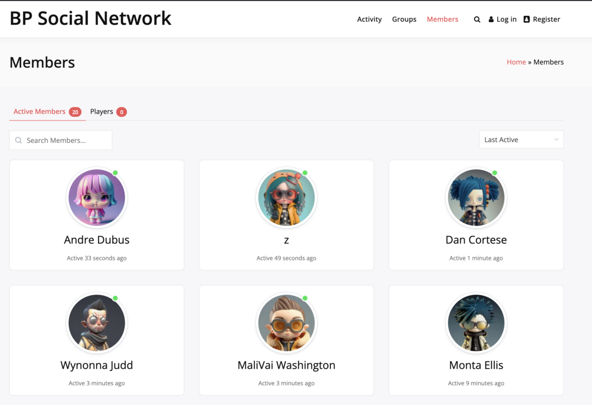 Tema della community di BuddyX WordPress