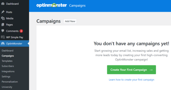 Crea tu primera campaña Create your first campaign