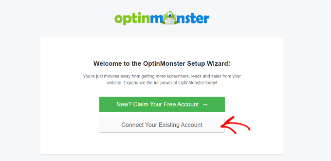Conecta tu cuenta existente Connect your existing account