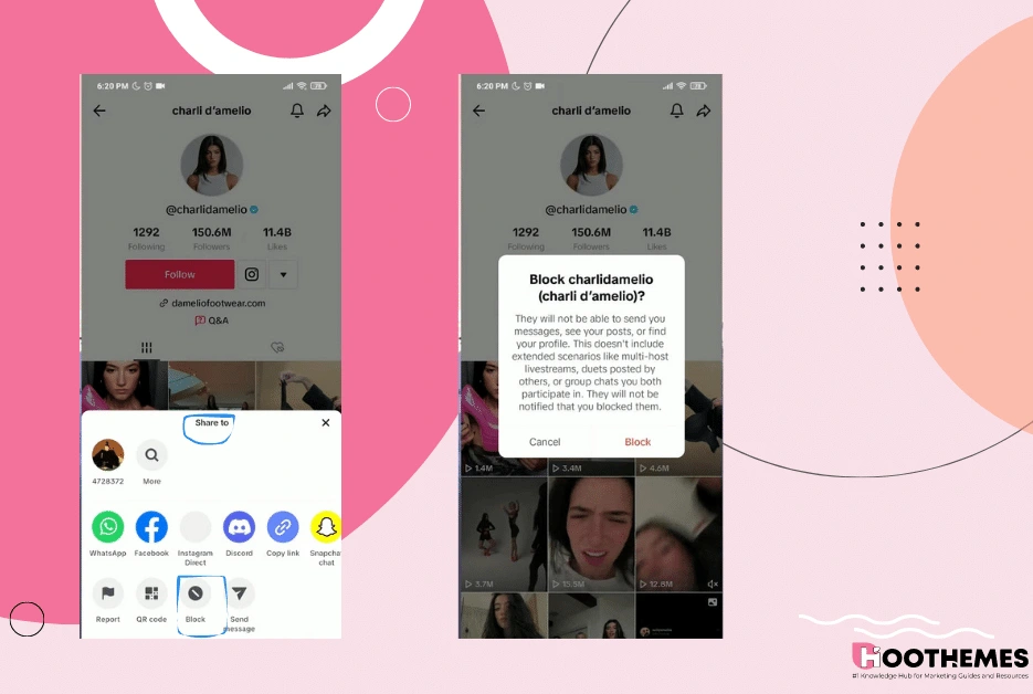 วิธีเลิกติดตามผู้คนบน TikTok: การบล็อกพวกเขา