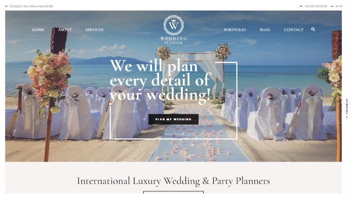 ウェディングプランナー向けのベスト WordPress テーマ 16 2023 14 Freevision Wedding