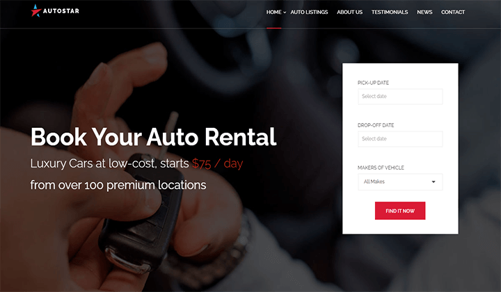 Los 14 mejores temas de Wordpress para alquiler de coches de 2023 6 autostar 121