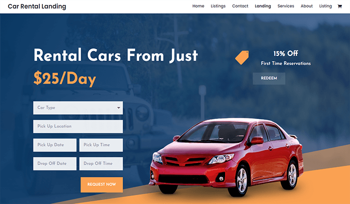 Los 14 mejores temas de Wordpress para alquiler de coches en 2023 2 divi car rental 15