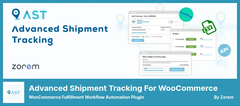 Расширенное отслеживание доставки для плагина WooCommerce - плагин автоматизации рабочего процесса WooCommerce Fulfillment