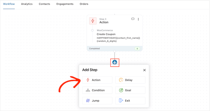 Otomatik doğum günün kutlu olsun iş akışına bir e-posta eylemi ekleme Adding an email action to an automated happy birthday workflow