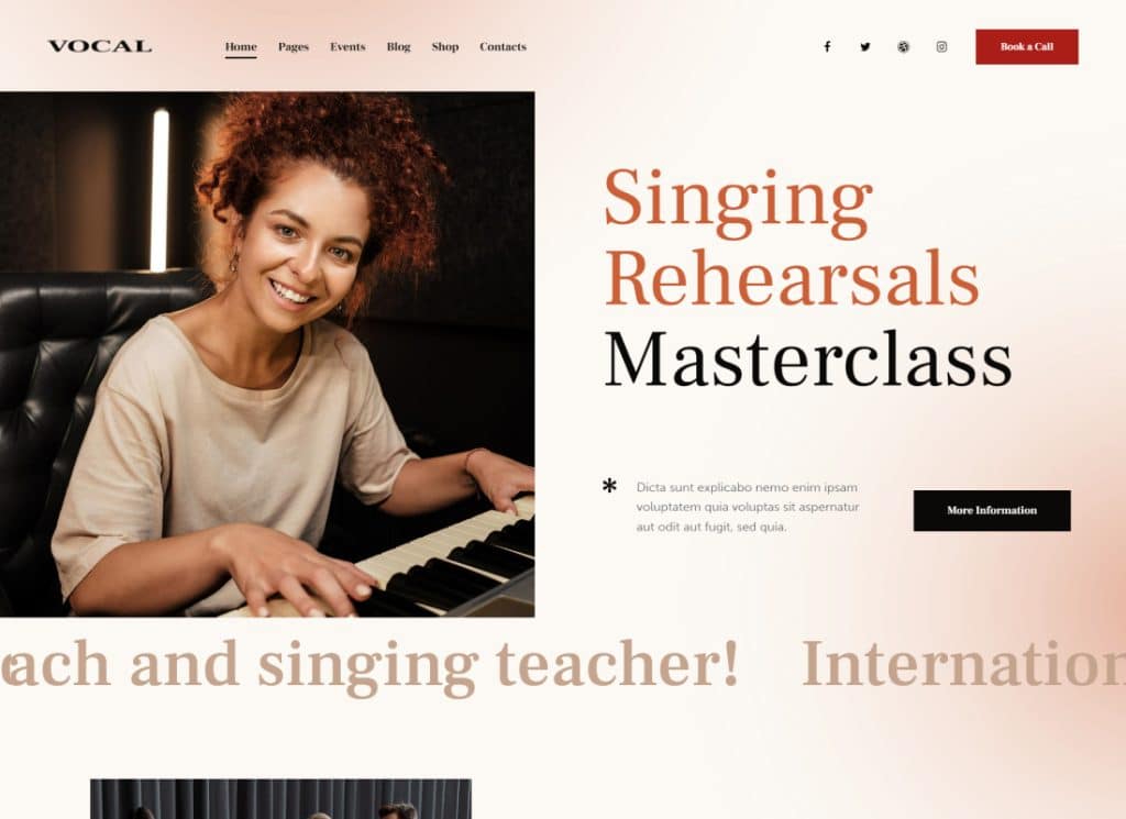 voz | Tema de WordPress para cantantes y artistas de voz