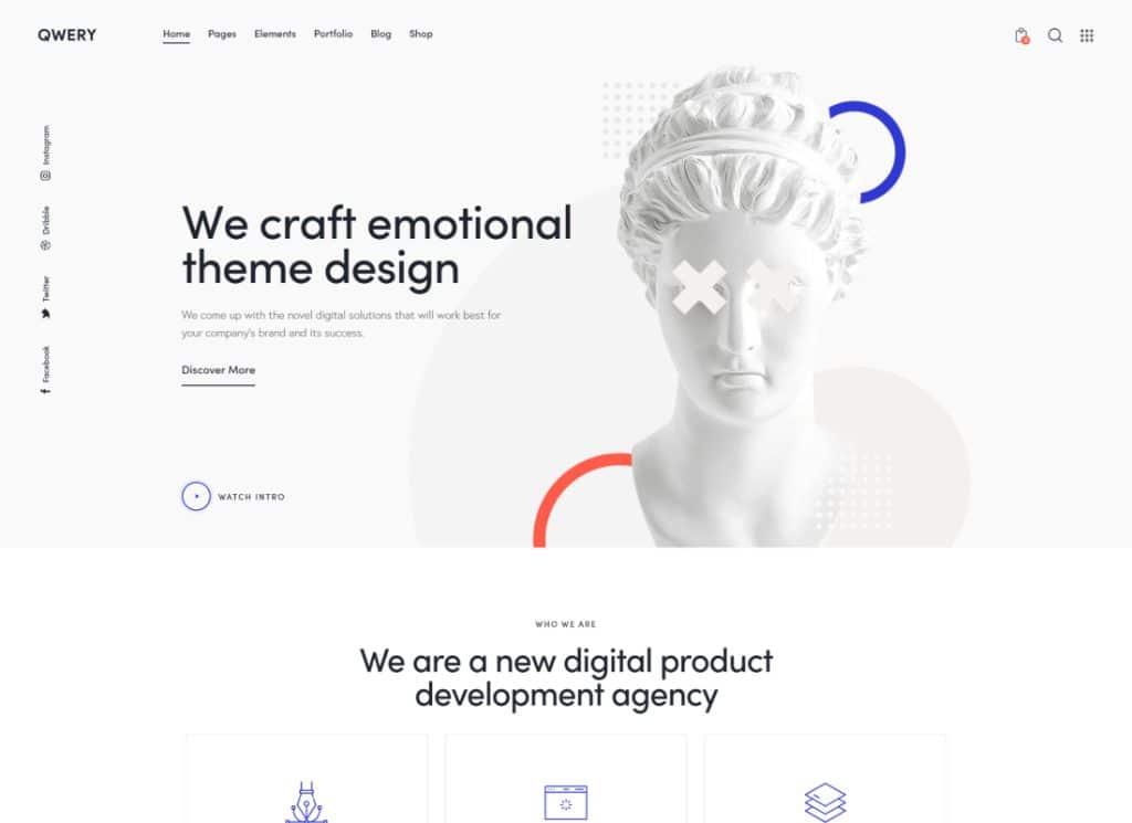 Qwery - 多功能商业 WordPress 和 WooCommerce 主题