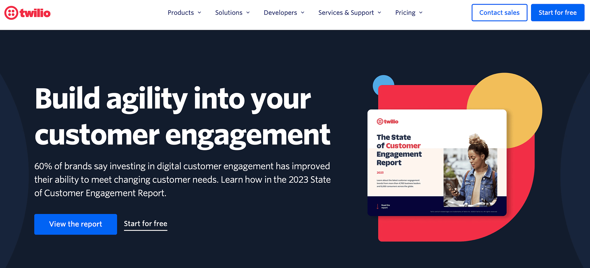 Twilio 主頁