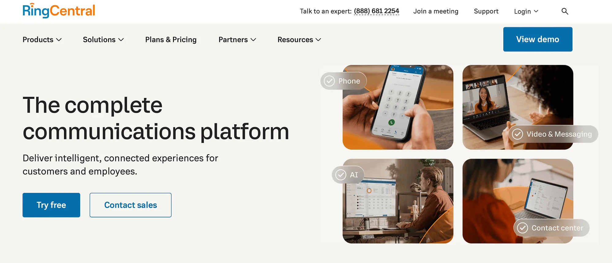 RingCentral WordPress VOIP 插件主頁
