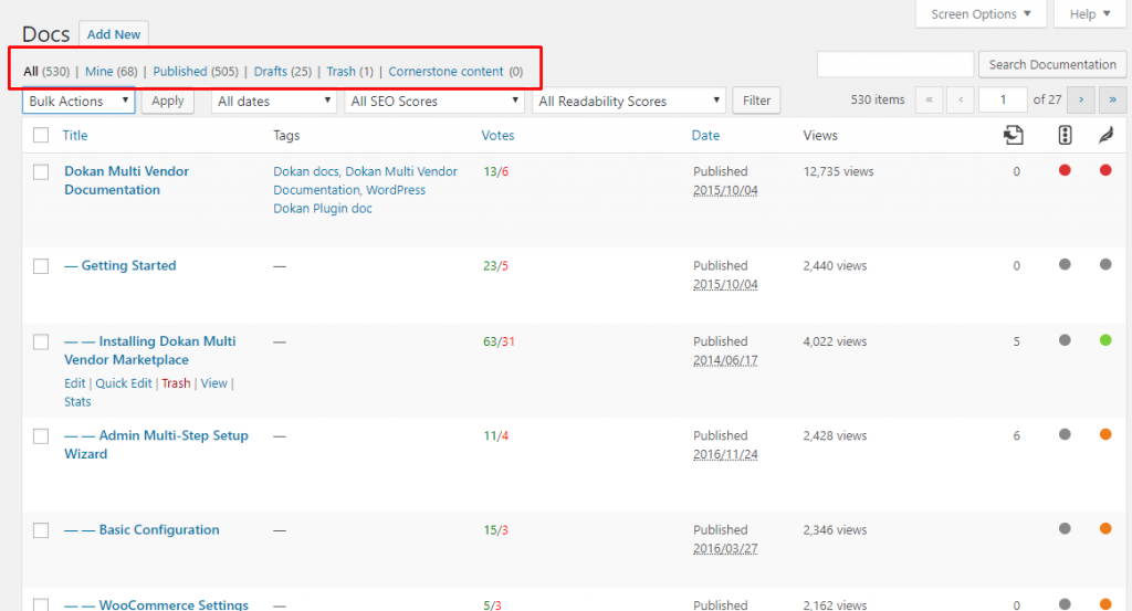 Autogerencie a documentação do back-end no WordPress