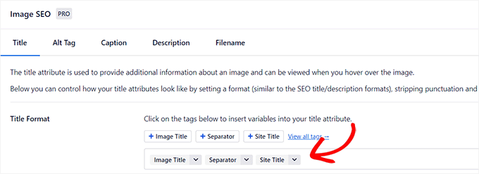 添加智能標籤來配置標題 SEO Add smart tags to configure title SEO