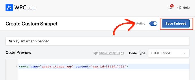 Pubblicazione di un banner per app intelligente su WordPress Publishing a smart app banner to WordPress