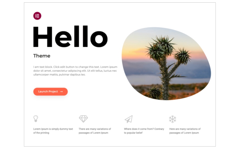 16 лучших тем и шаблонов WordPress для PR-агентств 2023 13 Hello Elementor