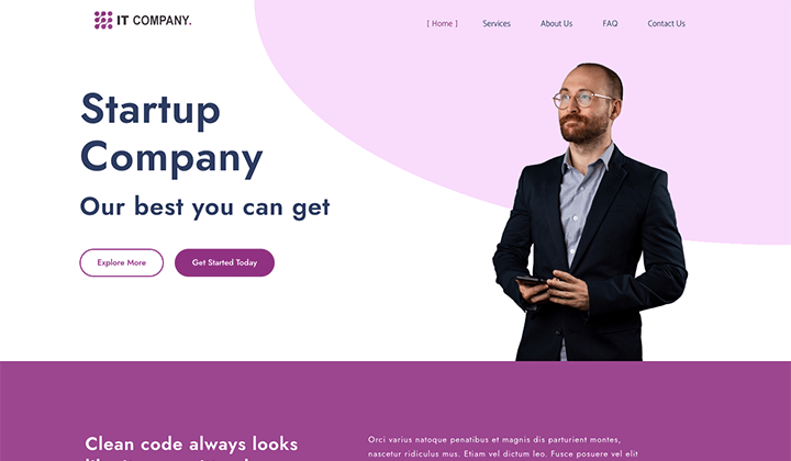 16 лучших тем и шаблонов WordPress для PR-агентств 2023 6 IT Company template