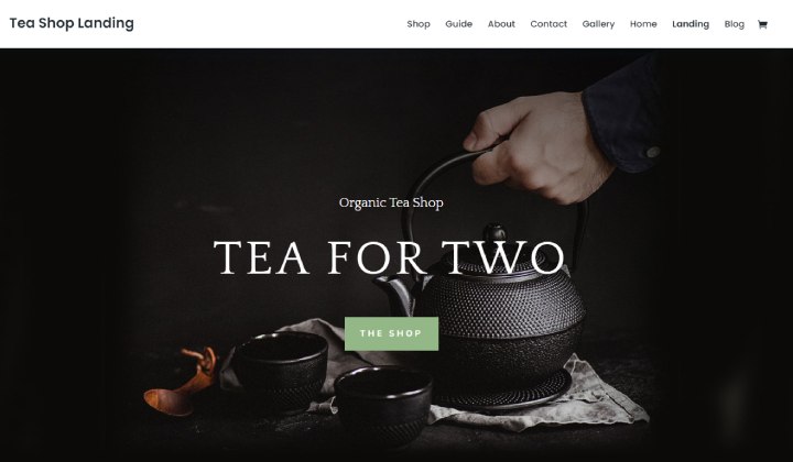 7 أفضل ثيمات WordPress لمواقع متاجر الشاي 2023 4 Divi Tea