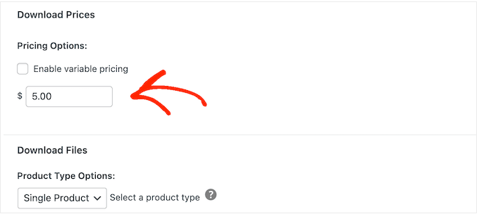 デジタル製品に価格を追加する Adding a price to a digital product