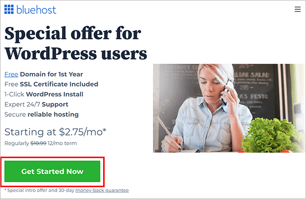 bluehost - Homepage