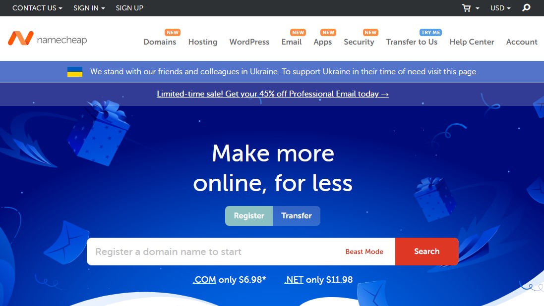 Namecheap: лучший регистратор доменов и хостинг-провайдер