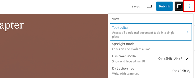 Включить верхнюю панель инструментов Enable top toolbar
